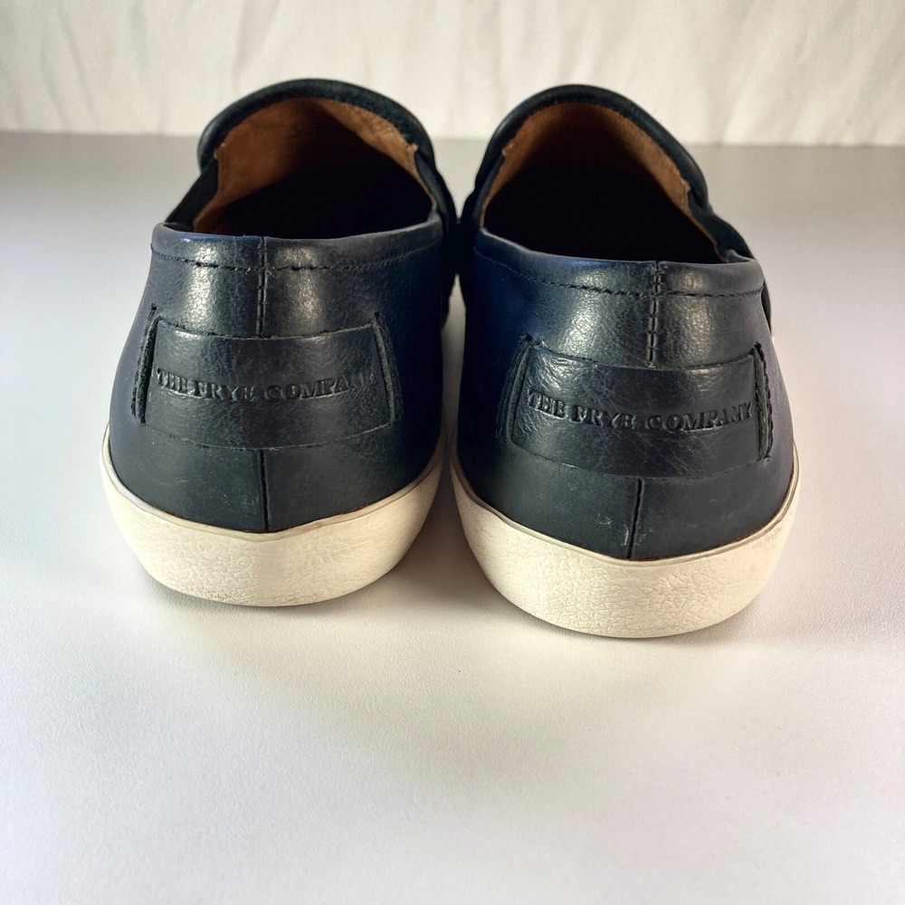 Frye Dylan Slip On Black Leather Casual Comfort Loafer Sneakers Womens 7 M Shoes - Picture 5 of 13